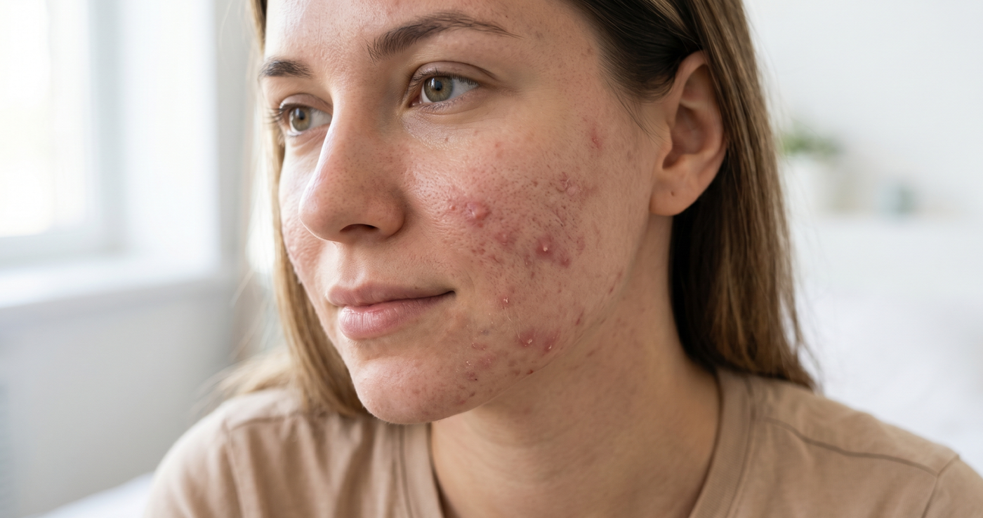 deep painful pimple